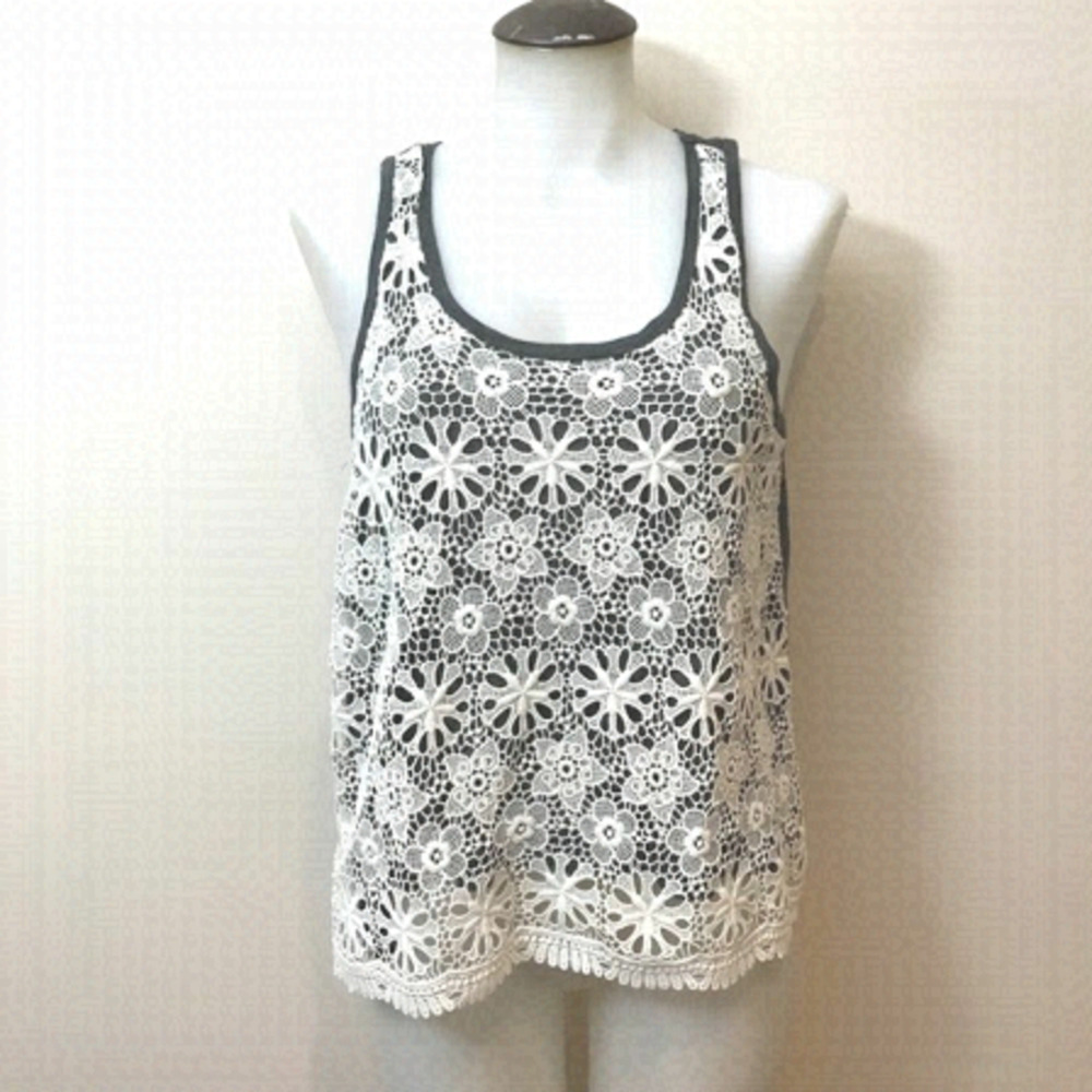 Jersey crochet tank top